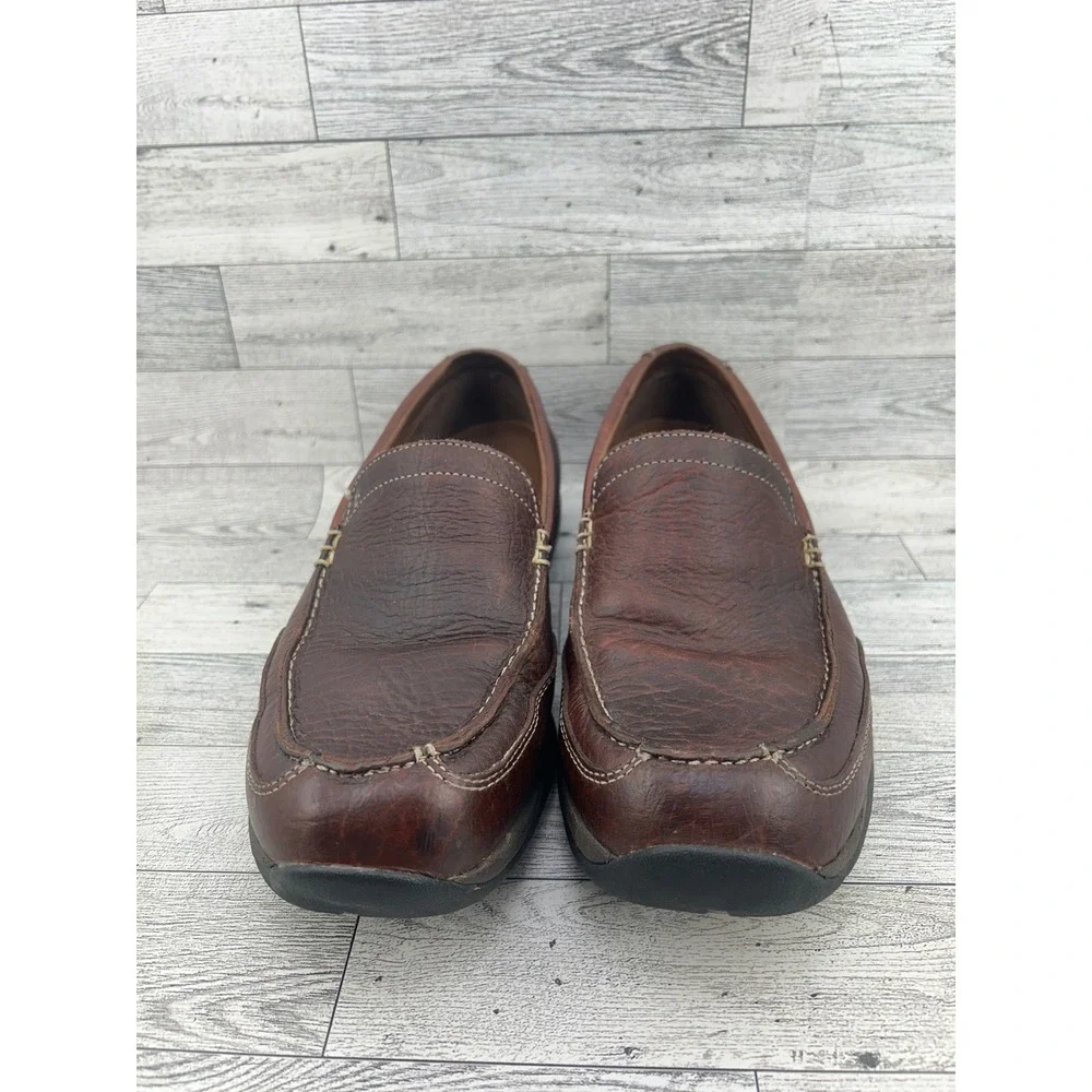 LL‎ Bean Men Sz 10.5 M Brown Leather Venetian Loafers 0GTF7 04 Slip On Shoes